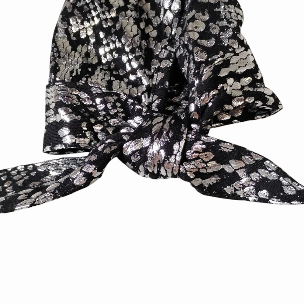 Michael Kors Monochrome Metallic Print Blouse